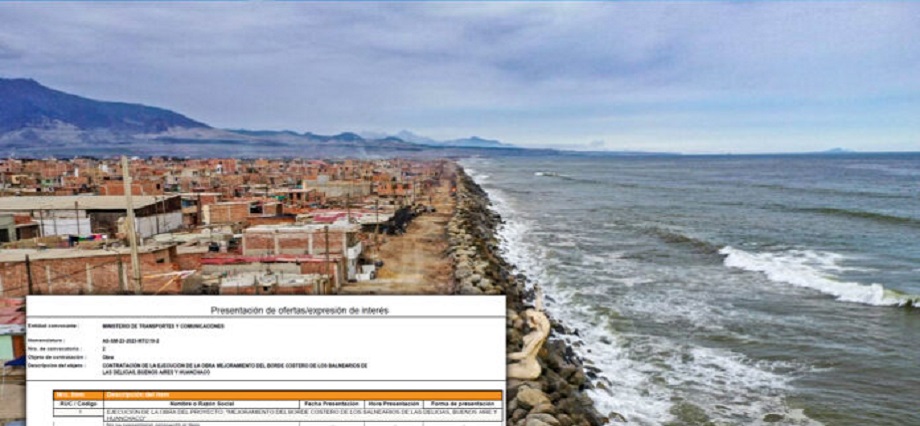 Trujillo: por tercera vez se declara desierto proceso de licitación del proyecto de recuperación del borde costero