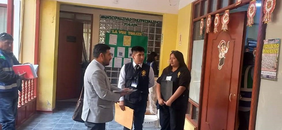Moquegua: Allanan Municipalidad de Torata por presunto favorecimiento a empresas fantasmas
