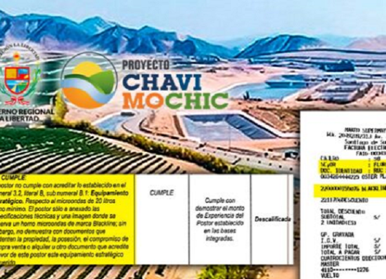 Chavimochic: funcionaria descalifica injustificadamente a empresa postora por no revisar correctamente su documentación