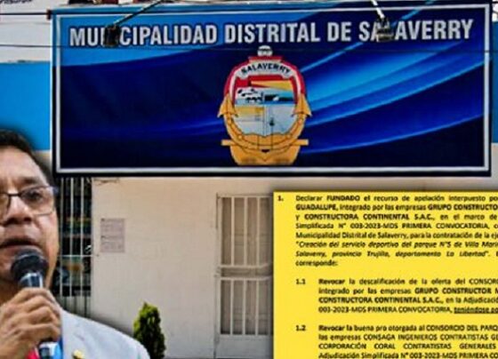 TCE interviene en licitación de municipio de Salaverry y anula buena pro a Consorcio El Parque
