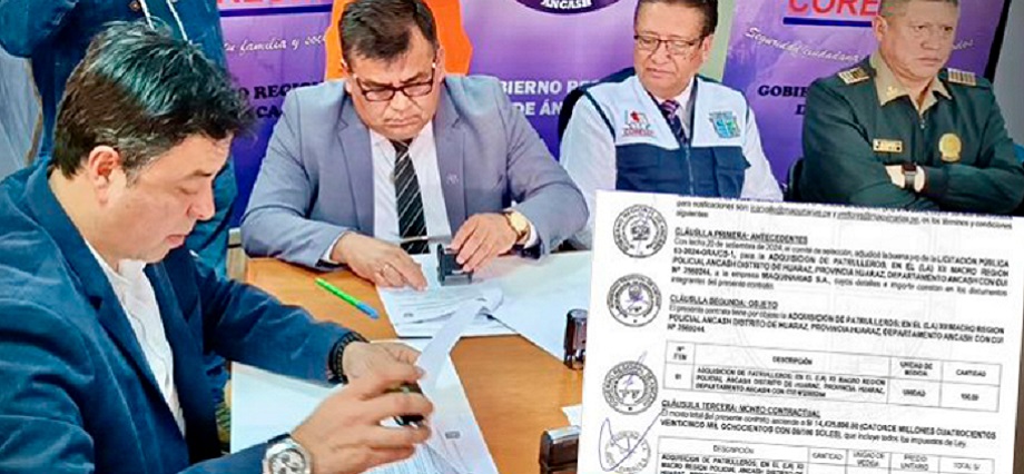 Áncash: GRA concreta adquisición de 100 patrulleros para la región