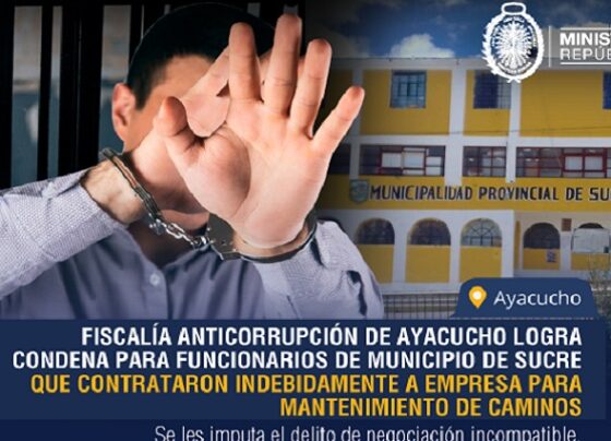Fiscalía Anticorrupción logra condena para exfuncionarios que contrataron indebidamente a empresa para mantenimiento de caminos