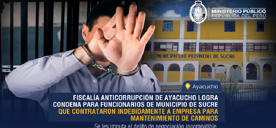 Fiscalía Anticorrupción logra condena para exfuncionarios que contrataron indebidamente a empresa para mantenimiento de caminos