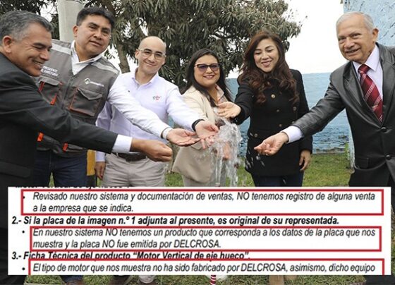 MUY GRAVE | Delcrosa no fábrico ni vendió motor instalado en pozo tubular de Sedachimbote