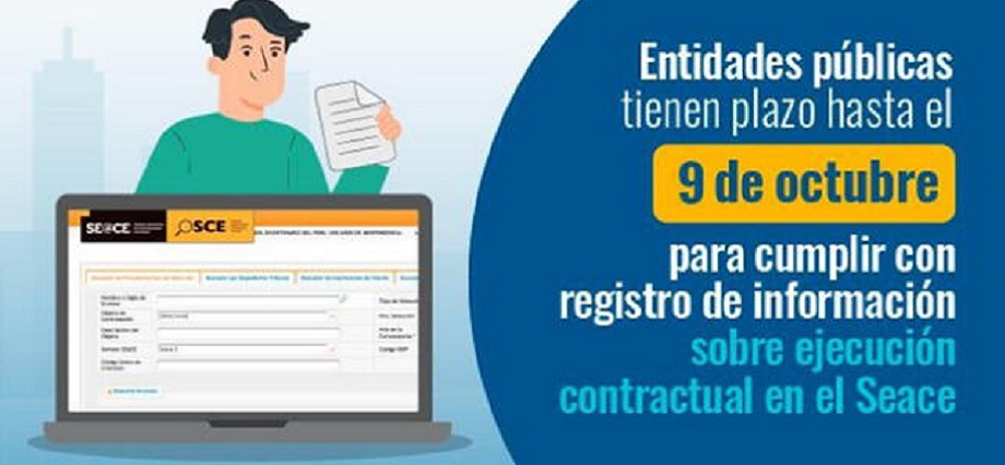 OSCE insta a entidades públicas a subsanar registro de información