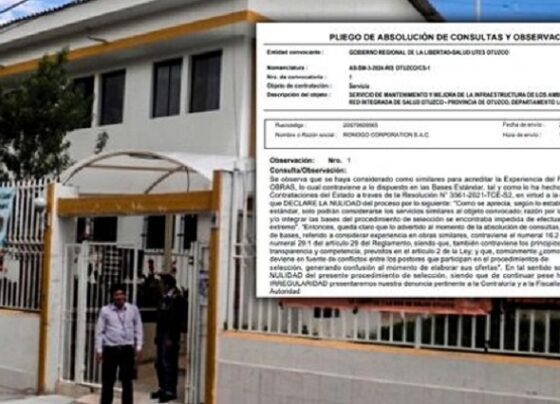 Postor advierte que denunciará ante Fiscalía Anticorrupción a Red de Salud Otuzco por licitación