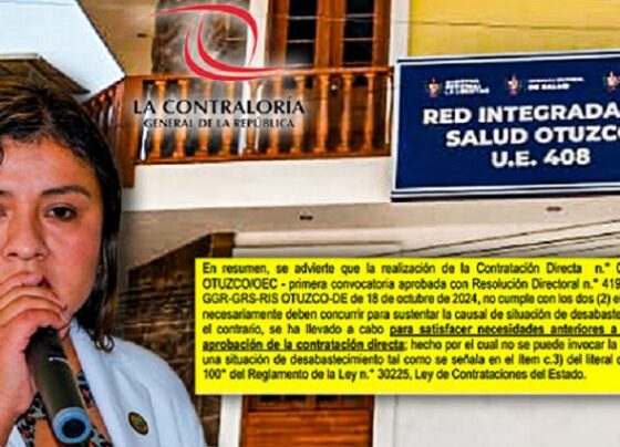 Contraloría confirma que adjudicación directa de obra de mantenimiento de 39 UPS en RIS Otuzco fue irregular