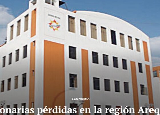 Millonarias pérdidas en la región Arequipa
