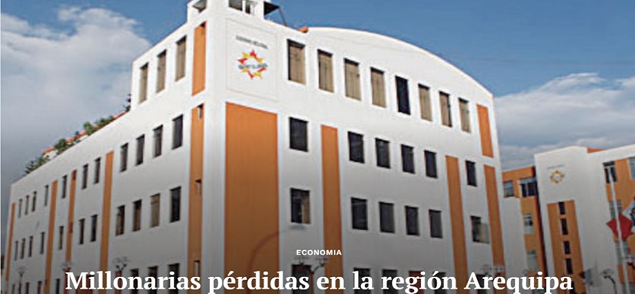 Millonarias pérdidas en la región Arequipa