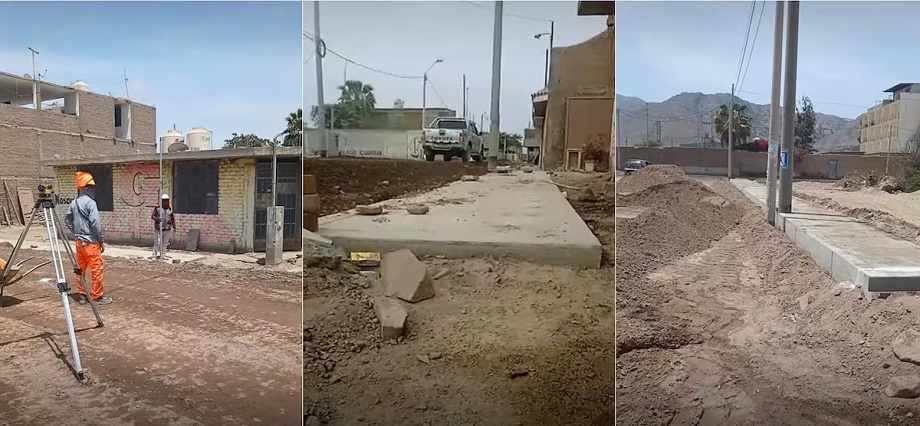 Nasca: múltiples observaciones en obra de pistas y veredas por más de S/3 millones en Vista Alegre
