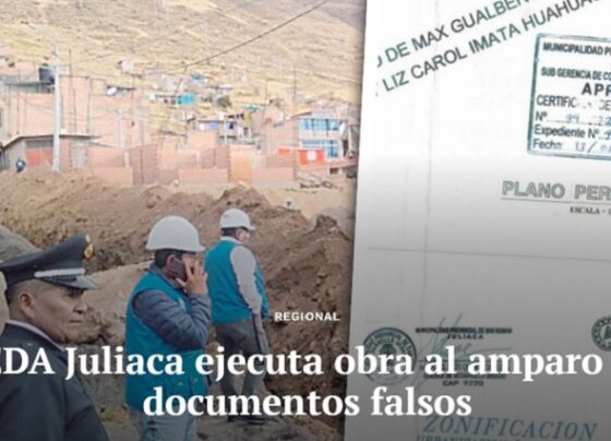 SEDA Juliaca ejecuta obra al amparo de documentos falsos