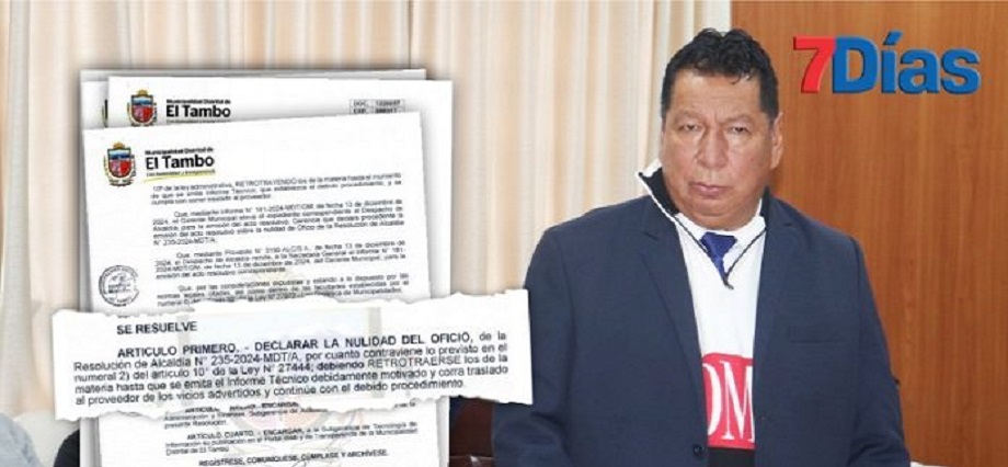 Alcalde anula la resolución que anuló la compra de instrumentos musicales