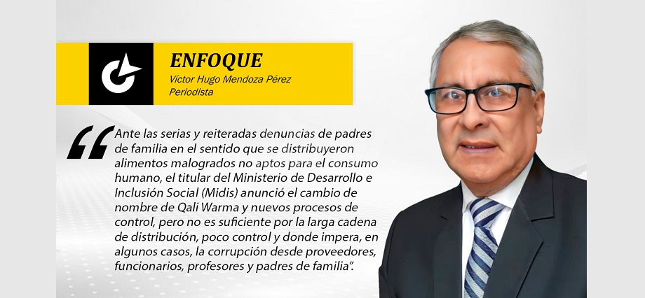 Cambio de nombre de Qali Warma no es solución para la corrupción