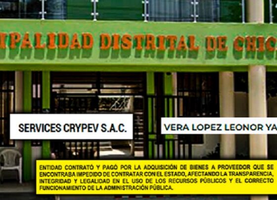 Municipalidad de Chicama adjudicó 14 órdenes de compra a empresa impedida de contratar con el Estado