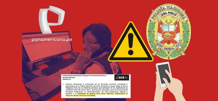 ¿Servicios de conectividad de la PNP podrían estar en peligro? Millonario contrato presentaría irregularidades