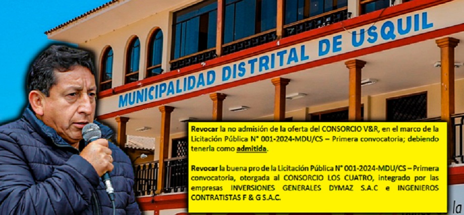 TCE revoca buena pro otorgada por Municipalidad de Usquil a Consorcio Los Cuatro