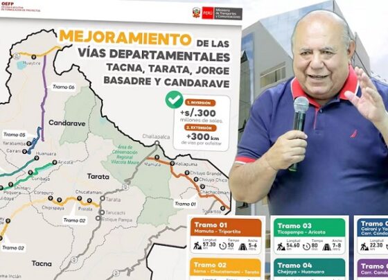 Aldesa Construcciones S.A. se adjudica obra de S/ 290 millones para asfaltar 300 Km de vías en Tacna