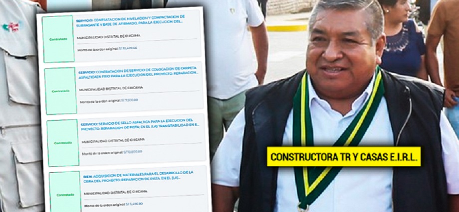 Chicama: Constructora TR y Casas es una de las favoritas de la gestión de Edilberto Bada