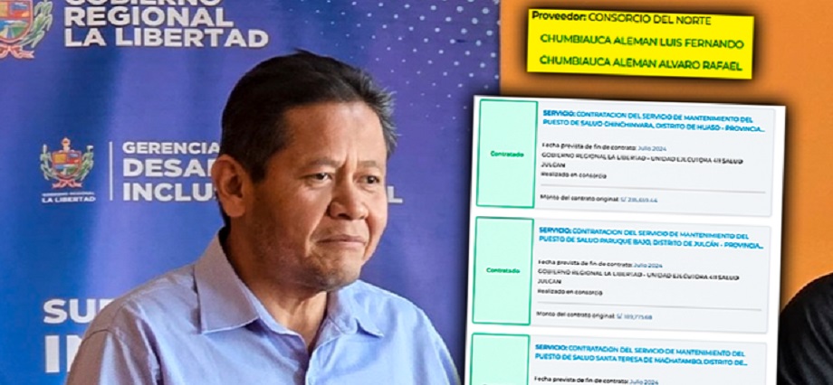 Hermanos ganaron 3 contrataciones directas para mantenimientos de establecimientos de la Red de Salud Julcán