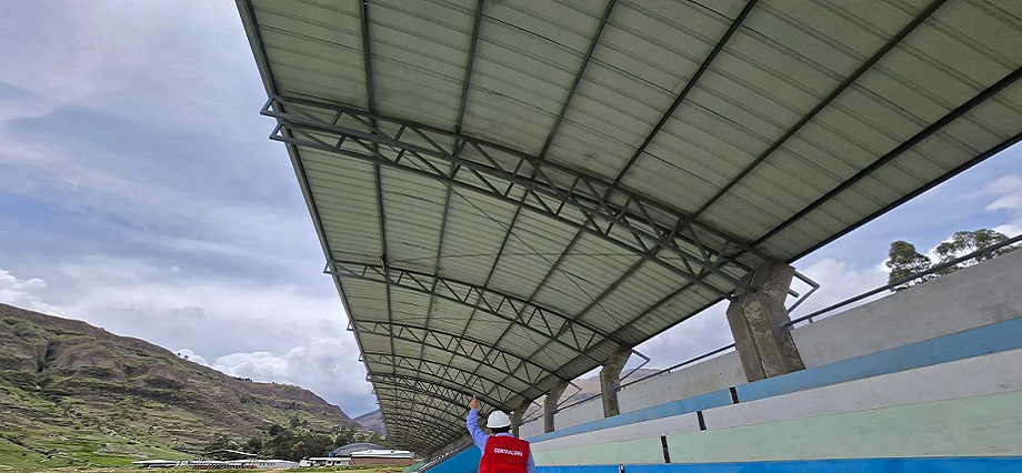 Mala construcción de tribunas de estadio en Lauricocha causó perjuicio de S/700 mil