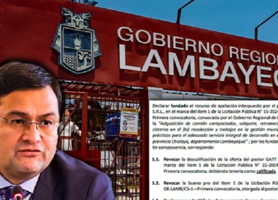 TCE corrige licitación en GORE Lambayeque y adjudica buena pro a GATT Perú S.R.L
