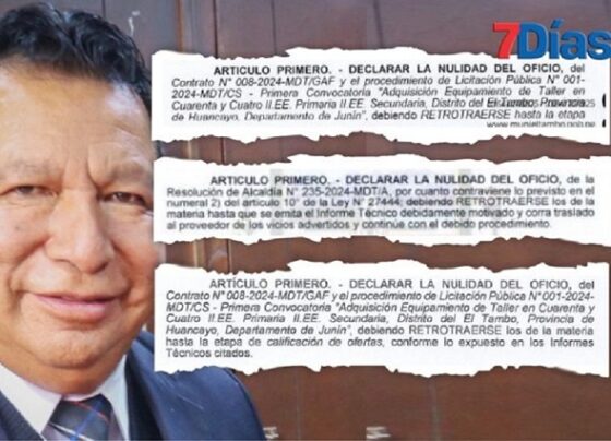 Alcalde vuelve anular licitación de compra de instrumentos musicales