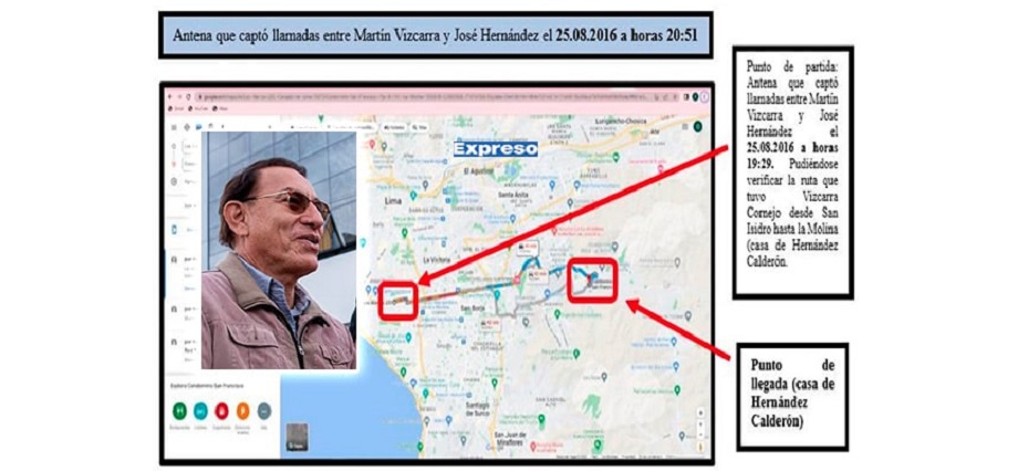 Geolocalización hunde a Martín Vizcarra por cohecho: celular lo ubica llegando a lugar de coima