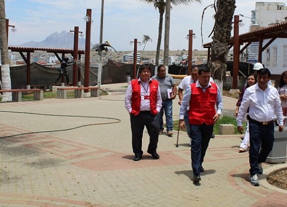 Trujillo: detectan trabajos inconclusos en obra de parque, en Huanchaco