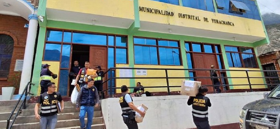 Áncash: Fiscalía Anticorrupción allana municipalidad por giro irregular de cheques