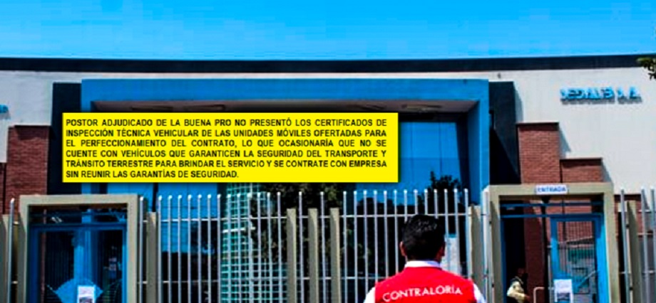 Charly E.I.R.L. no presentó certificados de Inspección Técnica Vehicular de unidades ofertadas a Sedalib