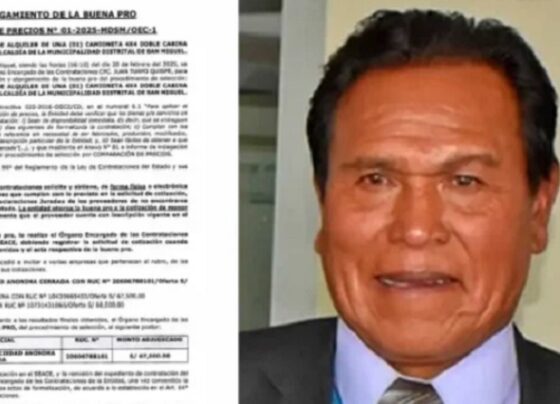 Alcalde de San Miguel alquila camioneta por 67 mil soles en tiempo récord