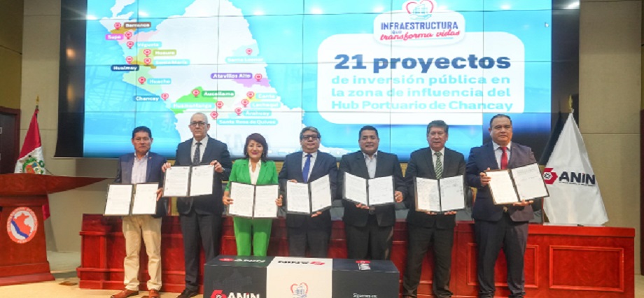 ANIN ejecutará 21 proyectos de inversión en zona de influencia del Hub Portuario Chancay por más de 820 millones de soles