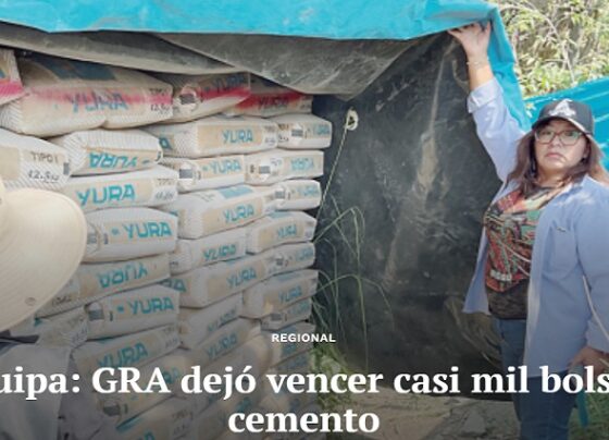 Arequipa: GRA dejó vencer casi mil bolsas de cemento