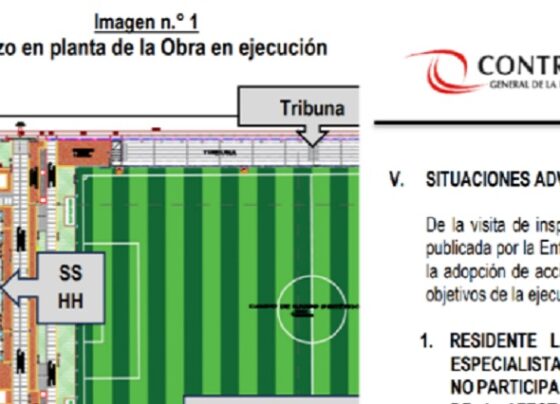 Contraloría Da a Conocer una Serie de Irregularidades en Obra de Estadio Ciudad de Dios que Ejecuta Municipalidad de Guadalupe