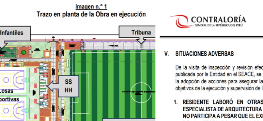 Contraloría Da a Conocer una Serie de Irregularidades en Obra de Estadio Ciudad de Dios que Ejecuta Municipalidad de Guadalupe