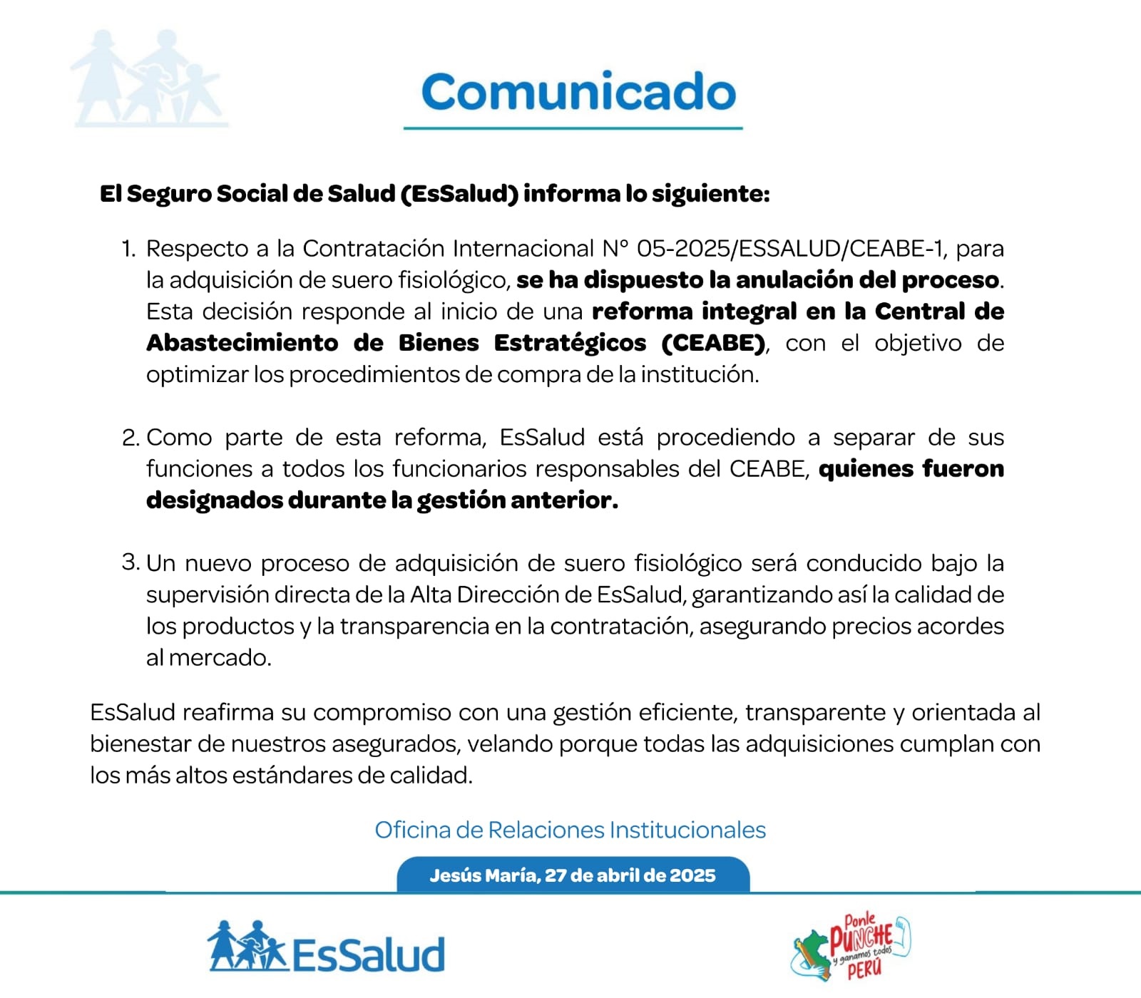 Comunicado