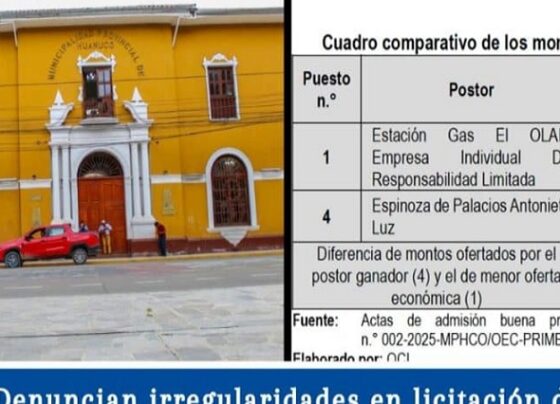 Denuncian irregularidades en licitación de combustible en la Municipalidad de Huánuco