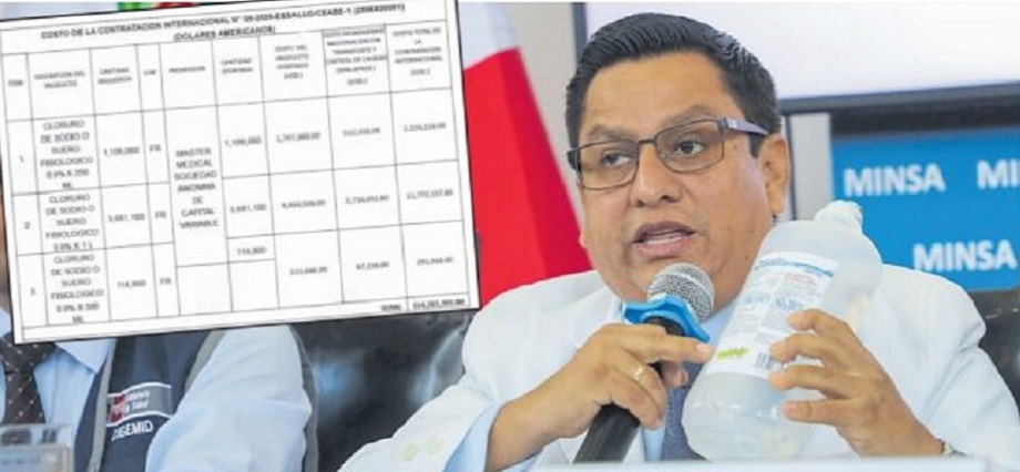 Faenón del Ministro de Salud: César Vásquez cierra planta de sueros a sabiendas que generaría escasez en el país