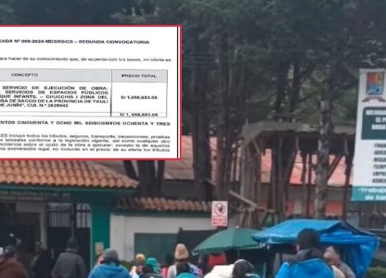 Yauli: Municipalidad de Sacco habría favorecido a consorcio para obra del parque infantil