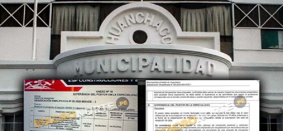 ESP Construcciones habría presentado experiencia distinta a la requerida en licitación de Huanchaco: aun así ganó