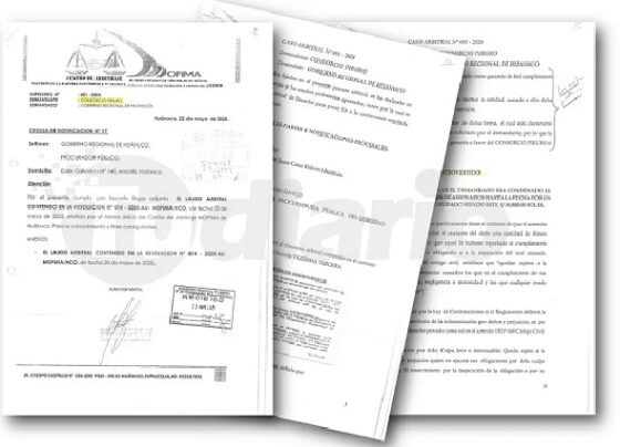 Centro de Arbitraje Mofima favorece con laudo arbitral a otro consorcio en contra del Gorehco