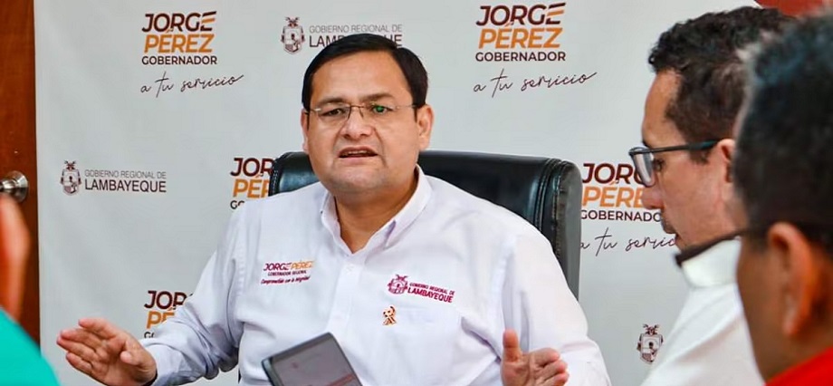 Lambayeque: Gobernador Jorge Pérez denuncia campaña en su contra por favorecer a Odebrecht
