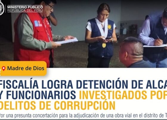 Madre de Dios: detienen a alcalde de Tahuamanu investigado por colusión agravada