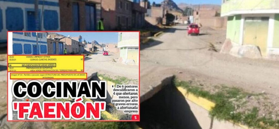 Municipio de Cabanillas pretende consumar “faenón” con obra de asfaltado.
