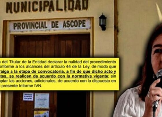 OECE: disponen la nulidad de licitación de obra a cargo de Municipalidad de Ascope