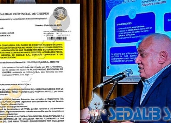 Alcalde de Chepén pide la conclusión del cargo de Percy Rosario Martell en Sedalib por contrataciones directas