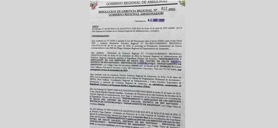 Alertan presunta sobrevaloración de obra en Condorcanqui: falso piso de puesto de salud costaría más de S/ 4 millones y población exige intervención de la Contraloría