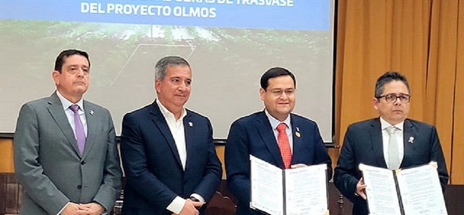 Lambayeque y ProInversión suscriben convenio para nueva concesión de obras de trasvase del Proyecto Olmos