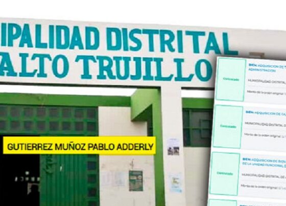 Municipalidad de Alto Trujillo también tiene su proveedor exclusivo: Pablo Gutiérrez Muñoz