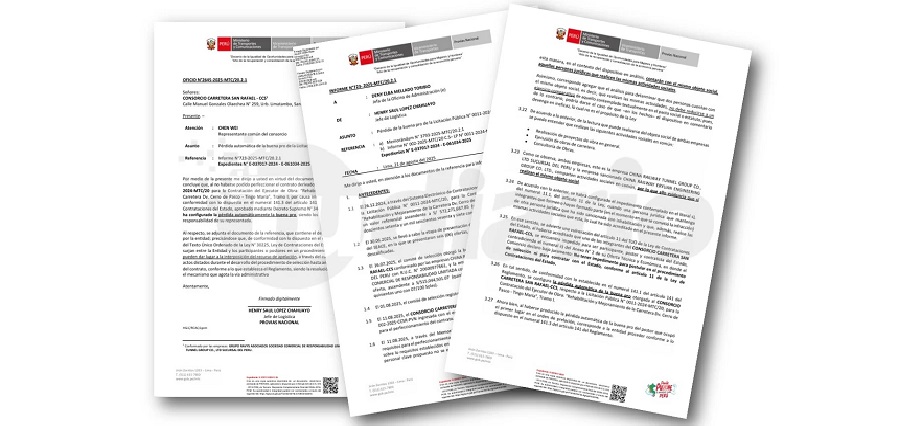Consorcio integrado por empresas chinas pierde adjudicación para dar mantenimiento al tramo vial Pasco – San Rafael